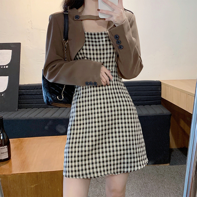 taobao agent Autumn set, classic suit jacket, dress, plus size