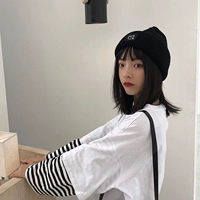 Цветная вязаная шапка, шерстяной демисезонный удерживающий тепло пластырь с капюшоном для школьников, в корейском стиле, 2020, новая коллекция