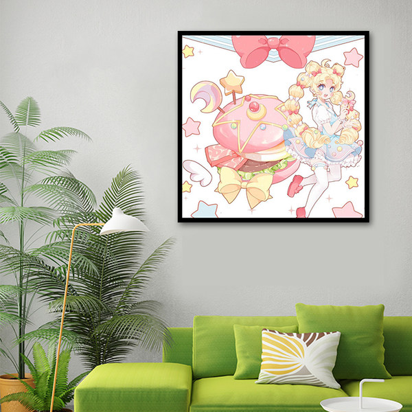 Милый мультяшный цифровой акрил, милые животные, ручная роспись, граффити, DIY