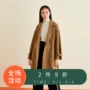 Taiping chim phổ biến áo khoác nữ 2018 thu đông mới dài phần dài Áo khoác len gió Hepburn phiên bản Hàn Quốc của quần áo nữ rộng rãi - Áo Hàn Quốc áo khoác măng tô nữ hàn quốc