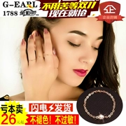 Vàng Earl Jewelry Chính hãng Pure 14k Vàng Nga Au585 Tím Vàng Nhẫn mềm Nhẫn Nữ Màu Vàng Hồng Nhẫn Vàng Vàng - Nhẫn