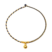 Оригинальный дизайнерский золотой модный универсальный колокольчик ручной работы, плетеный браслет на ногу для влюбленных, коллекция 2021