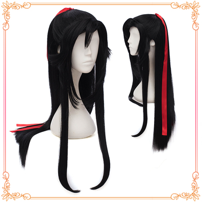 taobao agent Modao anime Yiling ancestor Wei Wuxian Wei Ying ancient costume beauty pointy hair scattered cos wig teenager