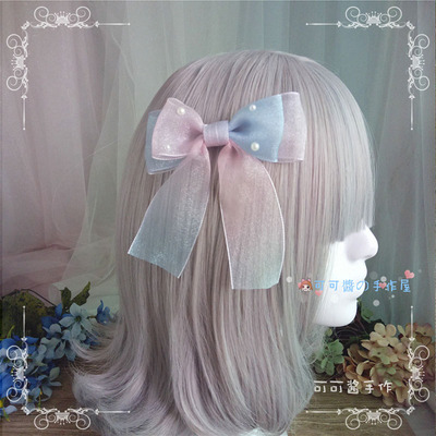 taobao agent Big Japanese rainbow hair accessory, Lolita style