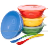 Munchkin, детская посуда, комплект, обеденная тарелка, защита при падении