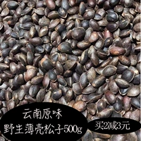 Юньнань Специальные свежие сырые кедровые орехи 500 грамм оригинального вкуса 2020 Новые товары не открывают тонкие раковины, падающие водяными орехами