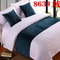 Bộ đồ giường khách sạn vải lanh khách sạn cao cấp màu rắn giường đuôi khăn khách sạn giường ngủ cờ đuôi pad bảng cờ giường - Trải giường