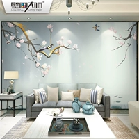Обои из нетканого материала, настенное украшение для гостиной, орхидея, китайский стиль