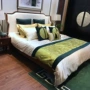 Mới Trung Quốc phong cách gỗ đôi giường đơn giản hiện đại phòng ngủ giường khách sạn câu lạc bộ khách sạn mô hình nhà kỹ thuật đồ nội thất tùy chỉnh - Nhà cung cấp đồ nội thất 	nội thất đồ gỗ treo tường