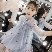 2019 bé gái mới mùa xuân công chúa màu hồng váy trẻ em mùa xuân và mùa thu cô gái Hàn Quốc mùa xuân - Váy