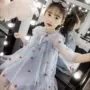 2019 bé gái mới mùa xuân công chúa màu hồng váy trẻ em mùa xuân và mùa thu cô gái Hàn Quốc mùa xuân - Váy váy đầm trẻ em 13 tuổi