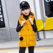 Áo khoác cotton cho bé gái mùa đông 2018 phiên bản mới của Hàn Quốc dày ấm áp trong chàng trai lớn trong chiếc áo khoác dài cho bé gái
