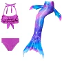 Quần áo nàng tiên cá trẻ em gái cô gái trẻ tiểu học hè bãi biển bãi biển váy bơi đuôi cá - Đồ bơi trẻ em bikini trẻ em