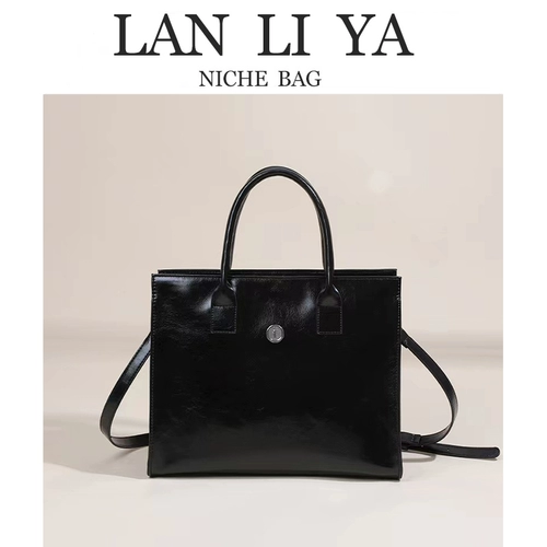 Ретро модная вместительная и большая портативная универсальная сумка на одно плечо, из натуральной кожи