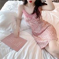 Летняя розовая сексуальная пижама, кружевное платье, эффект подтяжки, яркий броский стиль, кружевное платье, популярно в интернете