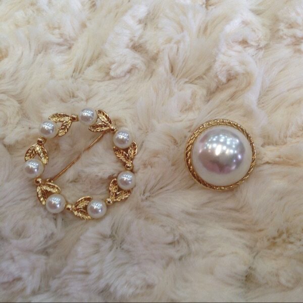 Ретро брошь