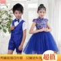 Ngày trẻ mẫu giáo biểu diễn trang phục công chúa váy pettiskirt thơ đọc học sinh hợp xướng quần áo - Trang phục quần áo bé gái