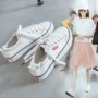 Phiên bản Hàn Quốc chụp giày trắng nữ 2018 hè mới giày vải sinh viên hoang dã phong cách giày vải harbor giày gió giầy độn nữ