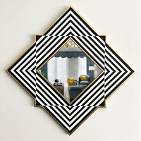 Современное зеркало, креативное украшение для гостиной, легкий роскошный стиль