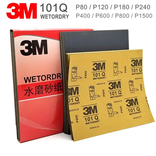 3M наждачная бумага 101Q Большая боковая линейная бумажная бумага для бумаги 80#180 вентилятор 240#320#400#600#800