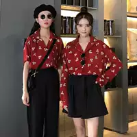 Сексуальная весенняя ретро рубашка, лонгслив, топ, цветочный принт, коллекция 2021, в корейском стиле, популярно в интернете