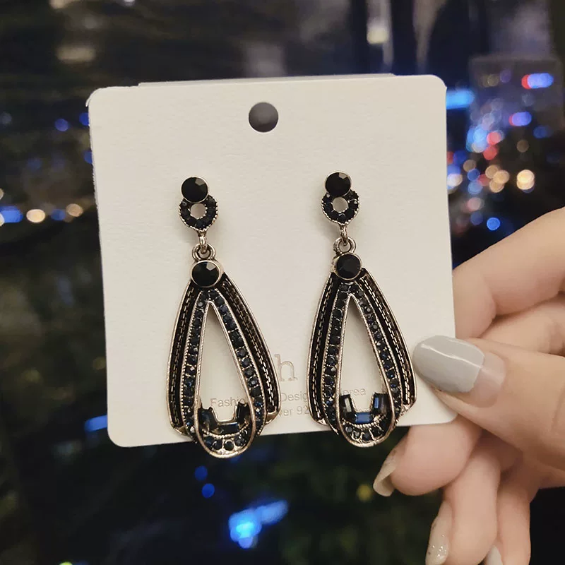 Серебряные серьги-капли 925 пробы, образец, европейский стиль
