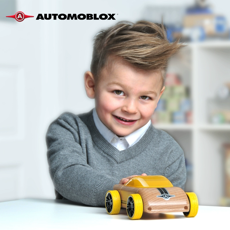 Automoblox đồ chơi xe ô tô trẻ em xe taxi bằng gỗ có thể tháo rời xe đua cảnh sát - Chế độ tĩnh