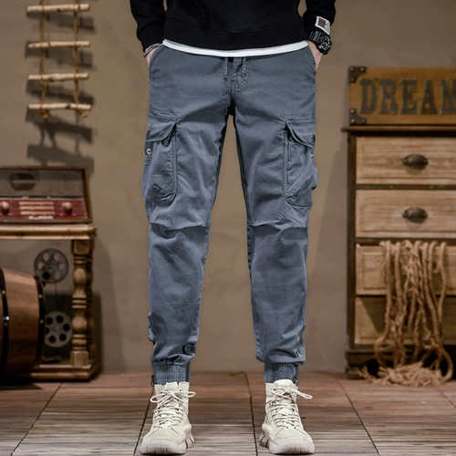 Мужские демисезонные эластичные универсальные дорожные штаны, облегающий крой