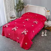 Pha lê giường nhung che chăn kang bìa để giữ ấm tatami dày Kang giường bedspread chăn tấm bốn mùa trượt - Trải giường