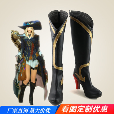 taobao agent Final Fantasy 14 FF14 Yin Poet COS Anime two -dimensional anime cosplay boot customization