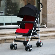 Em bé và trẻ em giảm xóc ô Xe đẩy em bé có thể ngồi và ngủ tốt gấp siêu nhẹ di động bốn bánh bb - Xe đẩy / Đi bộ