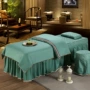 gia đình Hàn Quốc bốn khăn trải giường massage thẩm mỹ viện massage trị liệu làm vĩnh viễn đơn giản giường bông da thân thiện với bộ giường moxibustion - Trang bị tấm ga spa
