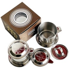 Руки мыть горшки 越南代购滴漏杯不锈钢滴滤壶咖啡粉家用手冲滴壶原装进口过滤杯