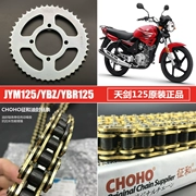 Thích hợp cho các phụ kiện xe máy Yamaha Tianjian 125 JYM125 Tianji YBR125 bộ chuỗi xích tấm răng