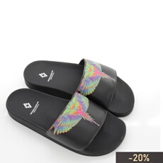 Сланцы marcelo burlon mb潮牌彩绘翅膀 男士一字拖拖鞋cmia027r20pla001 county