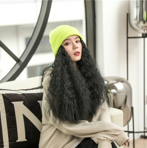 高档时尚假发帽子 欧美大妞嘻哈范玉米须爆炸头小卷假发女 假发套