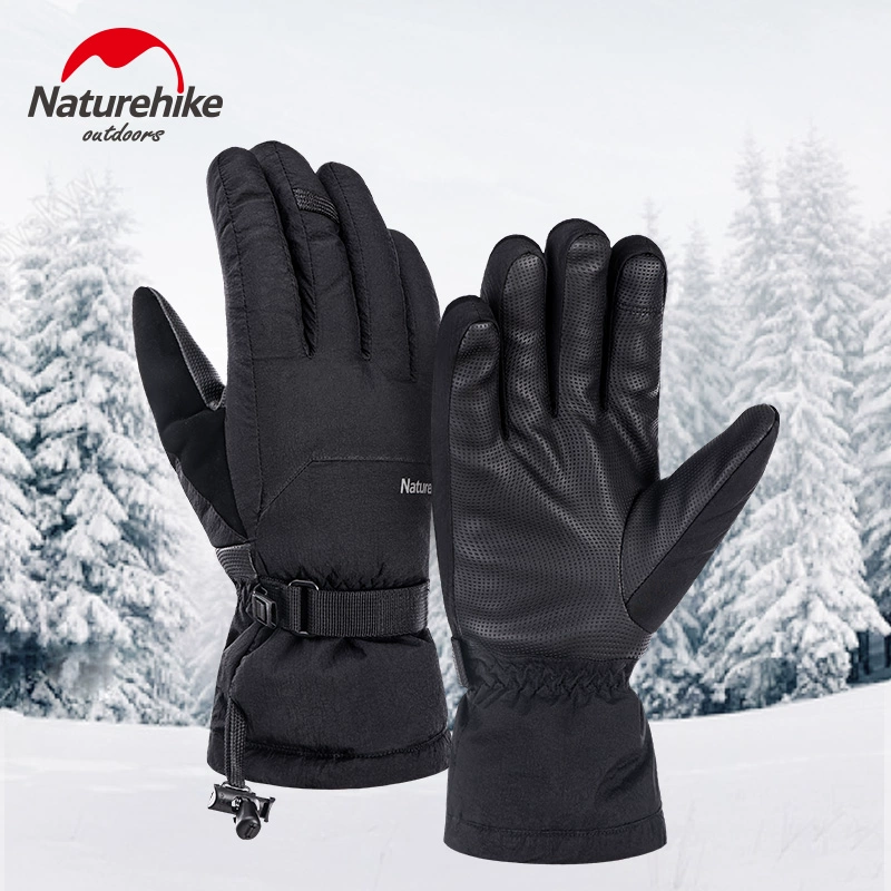 NH Na Uy khách hàng bên ngoài không thấm nước ấm xuống găng tay vỏ mềm đi trượt tuyết dày cộng với găng tay chống gió nhung - Găng tay