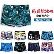 Phần thời trang cá tính nhanh khô in chống mite boxer 5 điểm quần short size rộng lò xo nam nóng bỏng cảm giác bãi biển - Nam bơi đầm