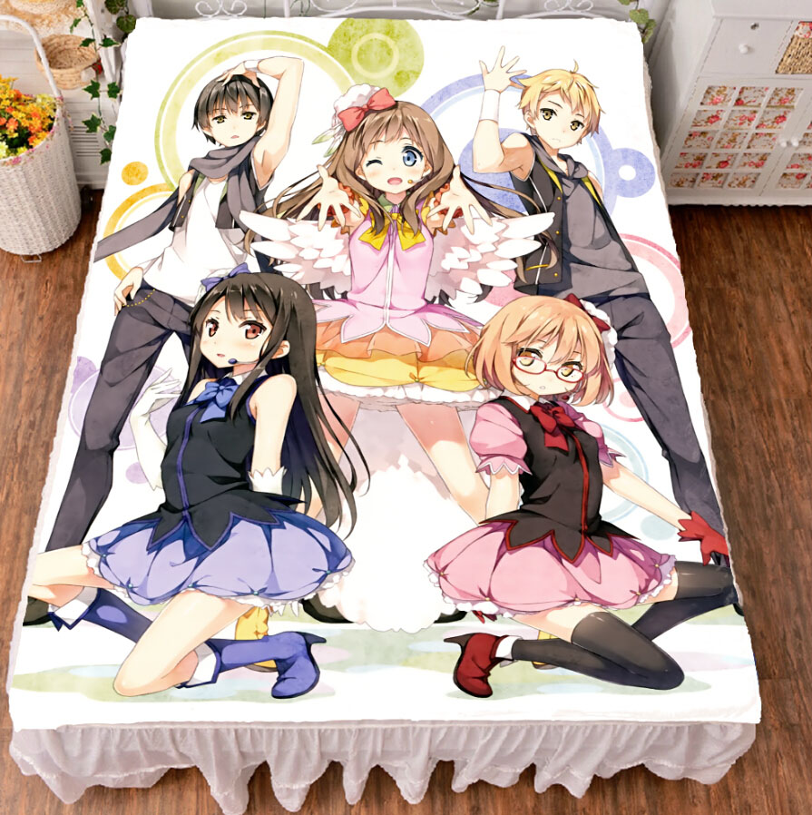 Anime 5-toubun no hanayome Bedding Cosplay Flannel Blanket Otaku Bed Sheet New