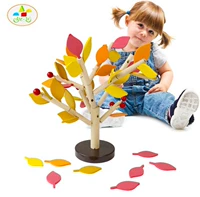 2019 mới Montessori đỏ vàng xanh đông bé giáo dục sớm đồ chơi gỗ chất lượng bảo vệ môi trường chính tả chèn câu đố cây - Khác đồ chơi thông minh