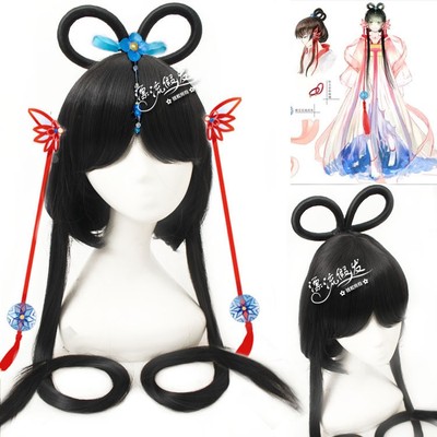 taobao agent Vocaloid, black wig, cosplay