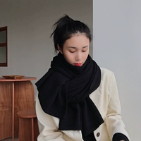 Зимний универсальный трикотажный демисезонный удерживающий тепло шарф для влюбленных, брендовая длинная накидка для школьников, в корейском стиле