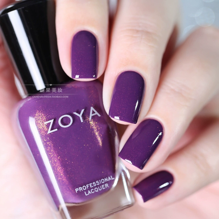 ZOYA Authentic Nail Polish TRU ZP589 Purple Aurora with Golden Flash và Quick Dry - Sơn móng tay / Móng tay và móng chân