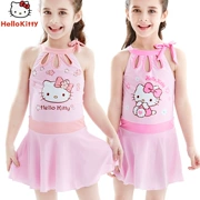 Hello kitty trẻ em đồ bơi trẻ em Xiêm khô nhanh tay trẻ em lớn học sinh cô gái đồ bơi trẻ em - Đồ bơi trẻ em