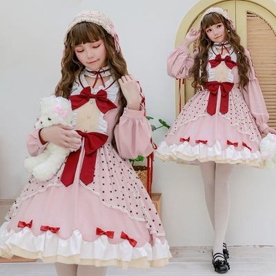 taobao agent Children's small princess costume, Lolita style, long sleeve