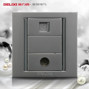 Delixi Switch Socket TV+Телефонная розет