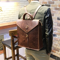 Рюкзак для отдыха, сумка на одно плечо, Гонконг, из натуральной кожи, в корейском стиле