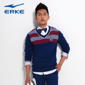 Erke Hongxing Erke tennis áo len áo thun mùa thu V-Cổ áo len nam áo len thể thao 11213350204