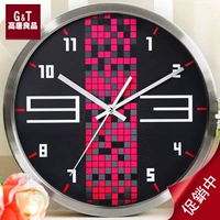 GT нержавеющая сталь персонализированная креативная мода гостиная подвесная часы часы часы часы часы ультрабочные простые простые колокольные часы бесплатная доставка