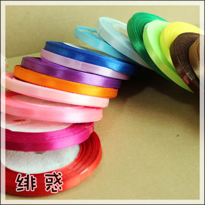 taobao agent Feiwu doll material handmade DIY auxiliary material material material 6mm ribbon 1 yuan 5 meters 19 color income